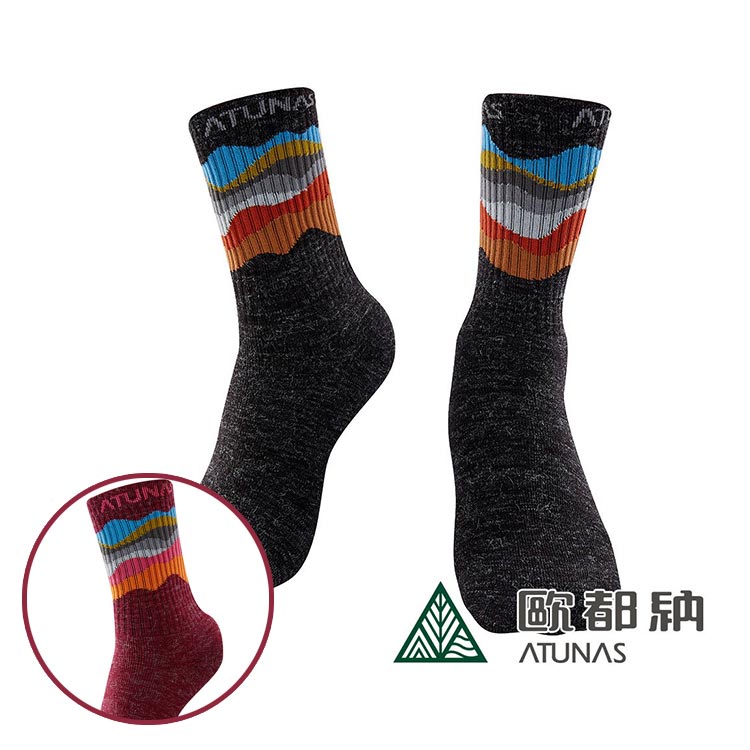 丹大戶外【ATUNAS】歐都納 保暖中筒雪襪 A1AS2202N 2色 襪子｜保暖襪｜登山襪｜健行襪