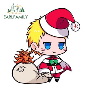 EARLFAMILY 13cm x 11.7cm 動漫聖誕火影忍者汽車貼紙 ATV 塗鴉貼花防水筆記本電腦擋風玻璃圖形汽