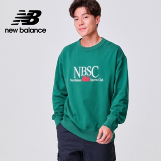 【New Balance】 NB NBSC休閒長袖上衣_男性_綠色_AMT31556TFN