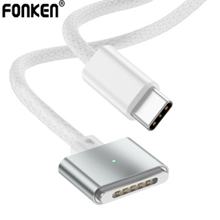 Fonken Type C 轉 Magsafe3 電纜磁性 USB C 母頭轉 MagSafe 3 充電電纜,