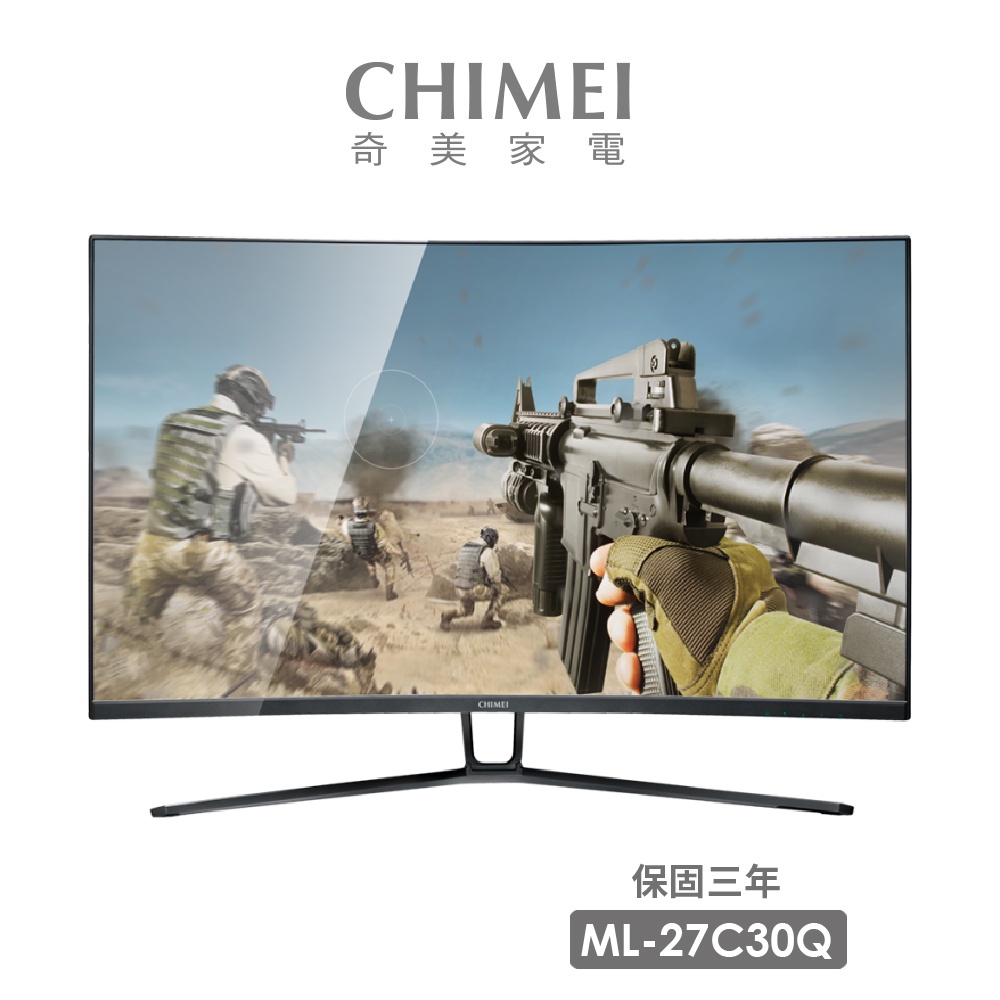 奇美 CHIMEI ML-27C30Q 27型2K曲面電競螢幕 144Hz FreeSync