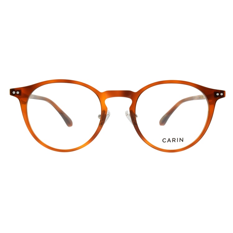 CARIN 光學眼鏡  CS2B01 C3 經典波士頓框 眼鏡框 - 金橘眼鏡