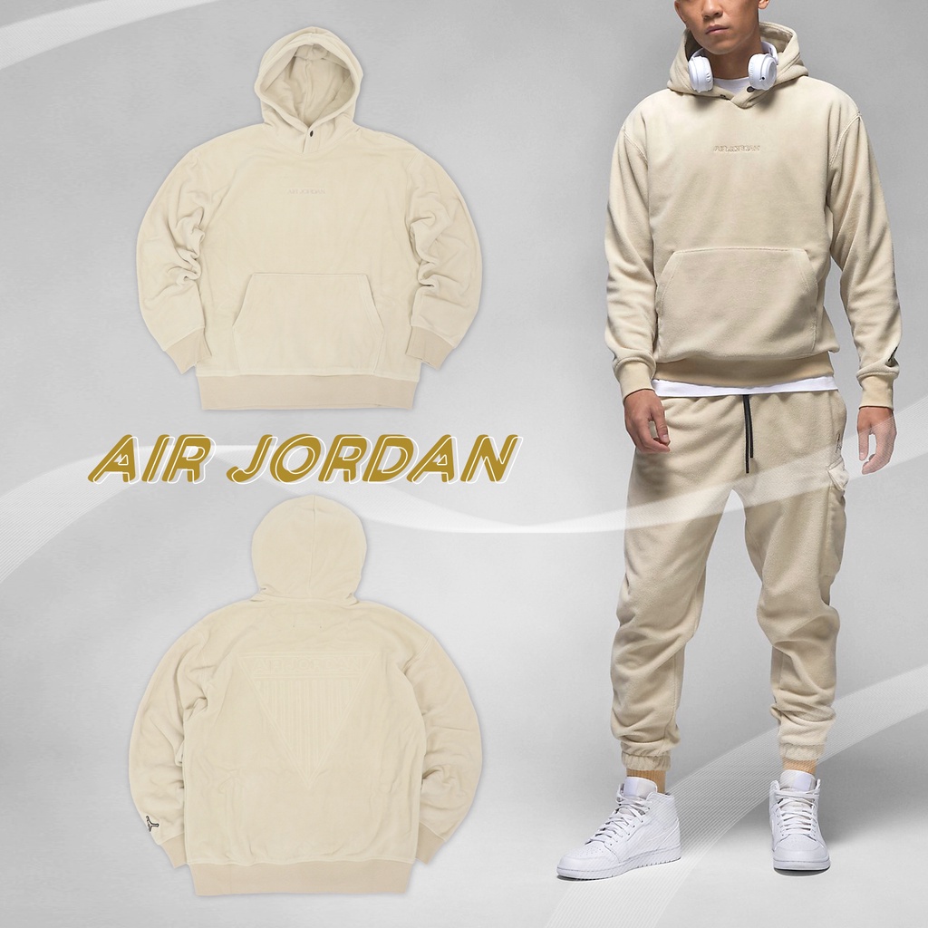 Nike 長袖 Jordan 男款 連帽 帽T 搖粒絨 小LOGO 保暖 喬丹【ACS】 DV1572-206