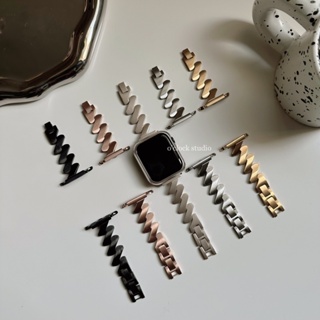 不鏽鋼啞光流線造型 Apple Watch 金屬錶帶｜Apple Watch 不鏽鋼錶帶 o’clock