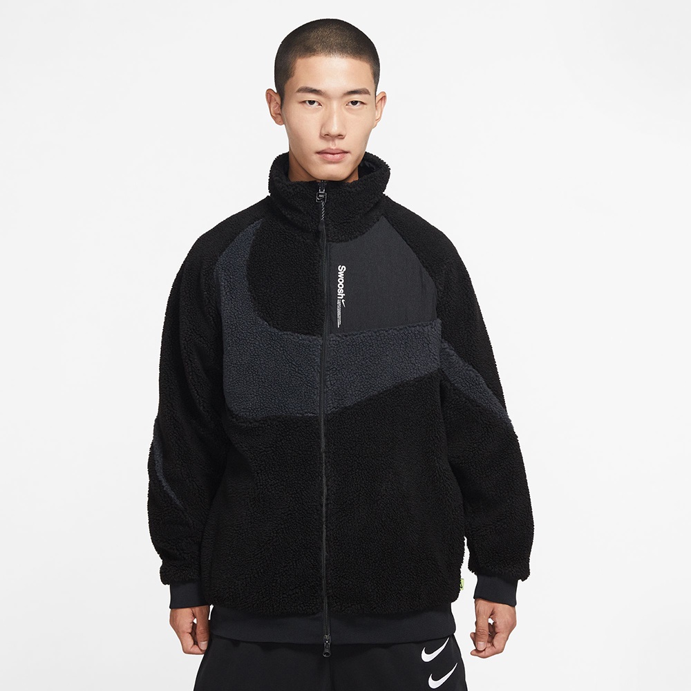 NIKE NSW FZ RVSBL SHERPA JKT 男款 黑色 雙面穿外套 FB1910010【KAORACER】