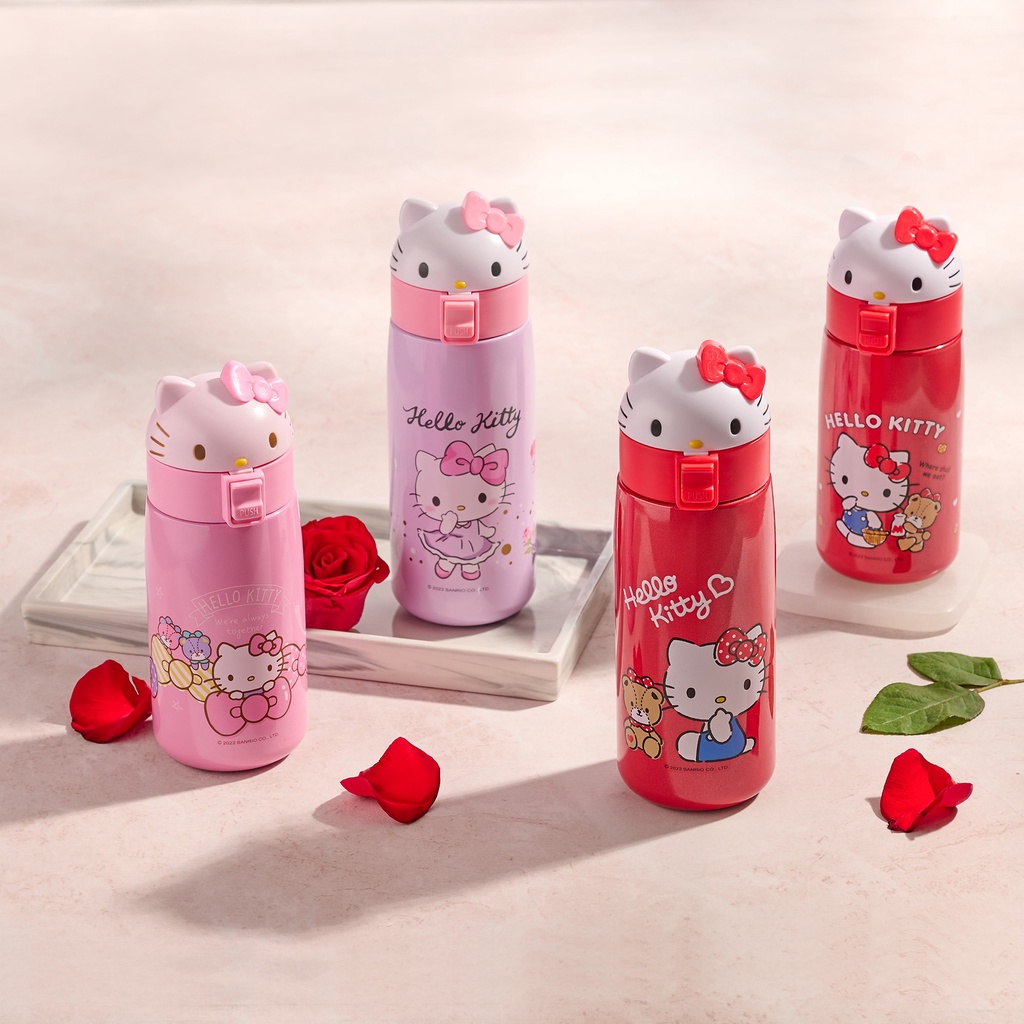 HELLO KITTY 造型彈跳保溫杯