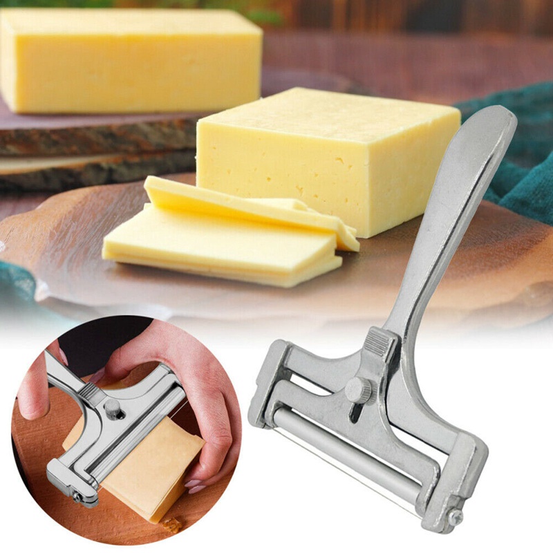 不鏽鋼芝士刮牛油刨 可調厚度 烘焙奶酪切片器 黃油芝士分切器 牛油起司刮刀 料理工具 烘焙工具 廚房烘培芝士切刀