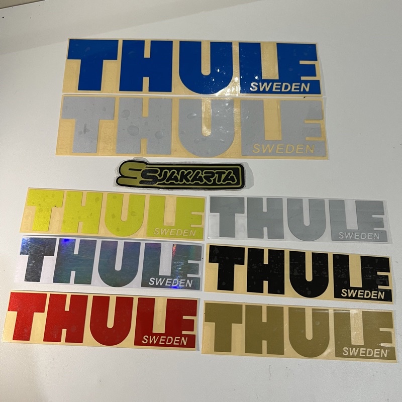 貼紙 THULE 貼紙車頂架車頂箱切割