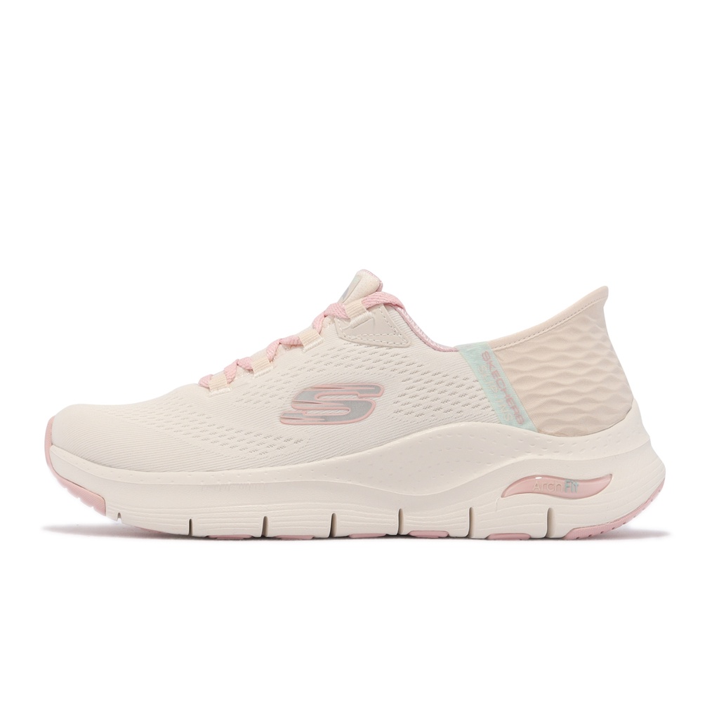 SKECHERS ARCH FIT 女款休閒健走鞋 不用手瞬穿舒適科技 足弓支撐 KAORACER 149568OFPK