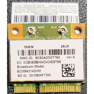 Broadcom BCM943142HM mini pcie 無線網卡 NB用 Laptop wireless card