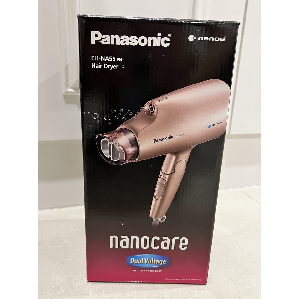 【全新未拆封】國際牌 Panasonic 奈米水離子吹風機 EH-NA55-PN 新款 國際電壓 台灣公司貨