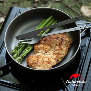 餐具 純鈦 NH挪客 Naturehike TZD11款✨純鈦直柄刀叉匙 野營便攜餐具三件組