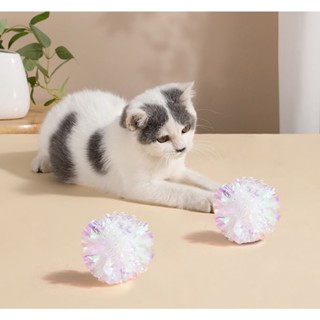 貓咪彩色響紙球 貓咪玩具球 貓玩具 貓咪響紙球 發聲逗貓球 一整天都不無聊《黑金的店》 寵物用品生活館