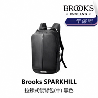 曜越_單車【Brooks】SPARKHILL 拉鍊式後背包-中-22L 黑色_B1BK-150-BKSPHN