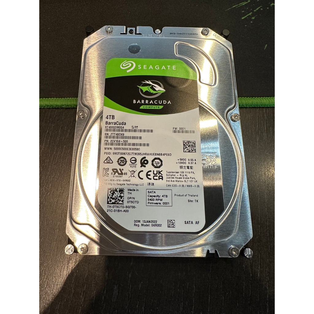 [龍龍3C] 希捷 Seagate 3.5吋 新梭魚 4TB 4T SATA 桌上型硬碟 ST4000DM004 OEM