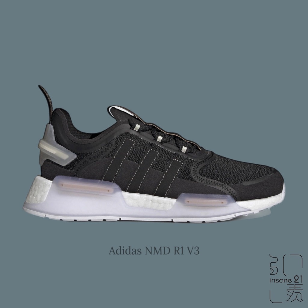 ADIDAS OG NMD_V3 BOOST 黑色 透視 果凍 編織 三葉草 女鞋 GY4189【Insane-21】