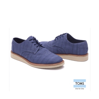 toms 藍色英國休閒鞋 男款