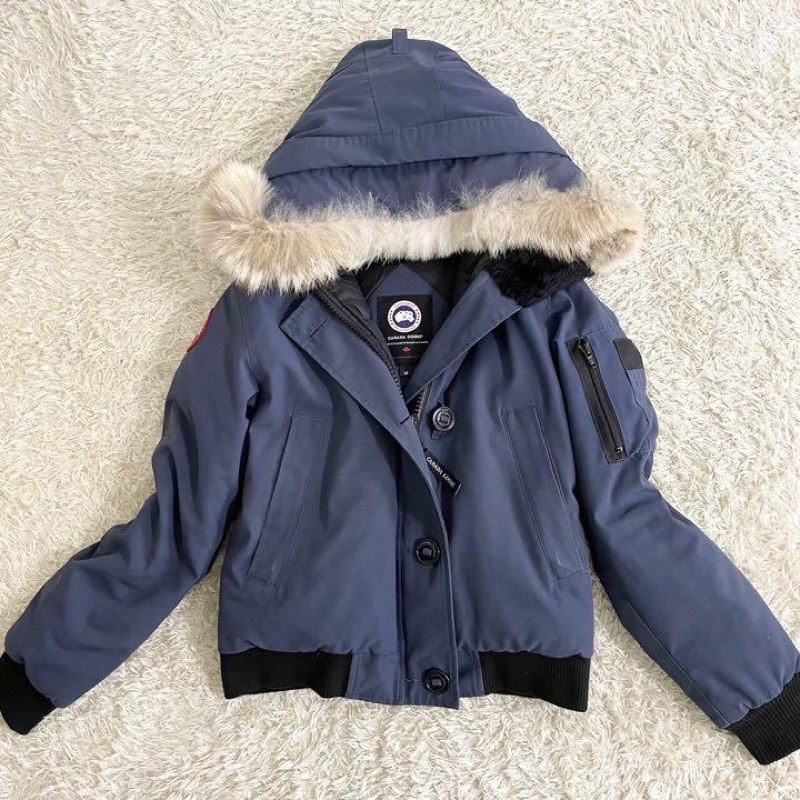 CANADA GOOSE JASPER 羽絨外套/狼毛帽/海軍藍/S