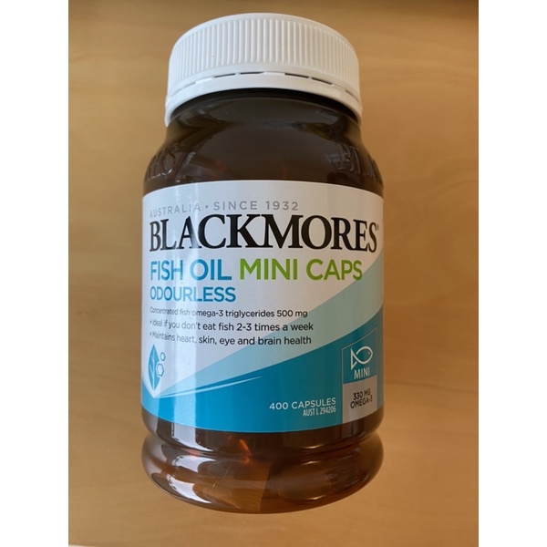 Blackmores 澳加寶 魚油 無腥味魚油 迷你 全新 400顆裝 效期至2025年4月