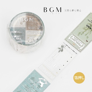 【莫莫日貨】2022 11月新品 日本進口 BGM 古典歐風系列 燙金 金箔和紙膠帶 - 植物 SPPE004