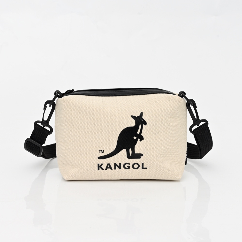 【KANGOL】帆布手機包 化妝包 小物包 側背包 單肩包 斜背包