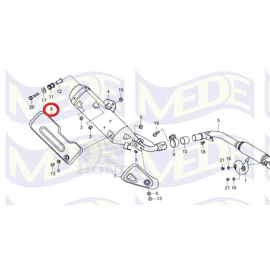 ~MEDE~ MSX 三代 Grom 125 護蓋 防燙蓋 18355-K26-G00 排氣管防燙蓋 排氣管護片 原廠