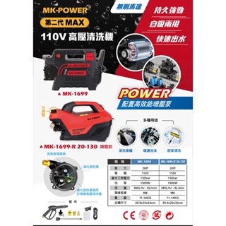 WIN五金 MK-POWER 第二代 MK-1699 MAX系列 自吸兩用高壓清洗機 洗車機 洗車機 清洗空調 洗車神器