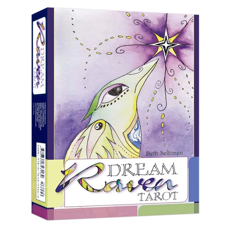 夢渡鴉塔羅,贈中文翻譯｜Dream Raven Tarot，78張活潑水彩呈現的訊息載體【左西】