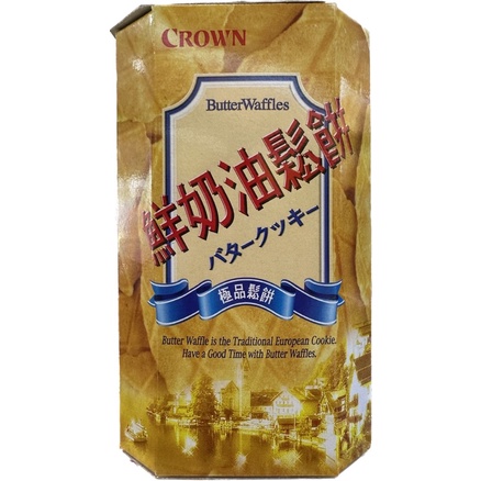 ⛩️福七雜貨 CROWN 韓國 鮮奶油鬆餅 餅乾 韓國進口 135克 極品鬆餅