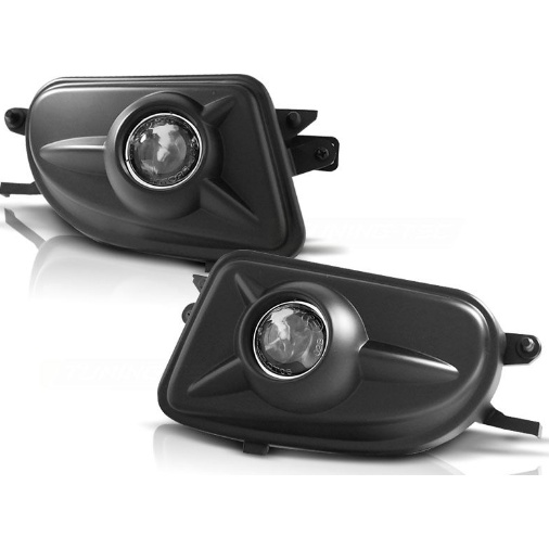 瑕疵品出清-卡嗶車燈 Benz 賓士E系列 CLK系列 SLK系列 C系列 W210,W208,R170,黑框魚眼霧燈