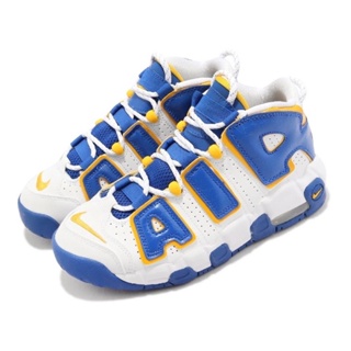 NIKE AIR MORE UPTEMPO GS 籃球鞋(白藍黃)DZ2759-141 大AIR