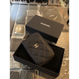 Limit精品✔️Chanel 香奈兒 經典 黑銀小logo設計 女生 女款 零錢包 卡包 現貨