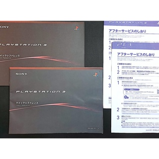 PS3 (SD卡主機系列) 原廠主機 日文版 快速導引手冊