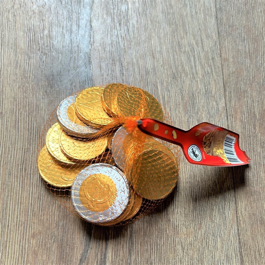 Golden EURO Coins Milk Chocolates 歐元 金幣 巧克力 巧克力要跟老闆重複確認才會寄出