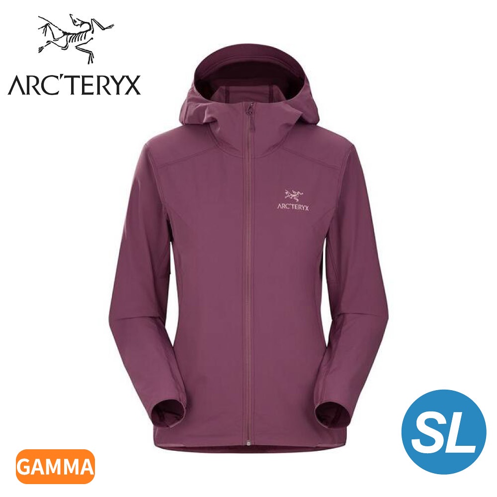 【ARC'TERYX 始祖鳥 女 Gamma SL軟殼外套《丘比特紫》】29481/連帽外套/夾克/登山