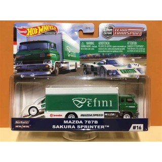 Hotwheels 風火輪 Mazda 787B Sakura Sprinter #16 Team Transport