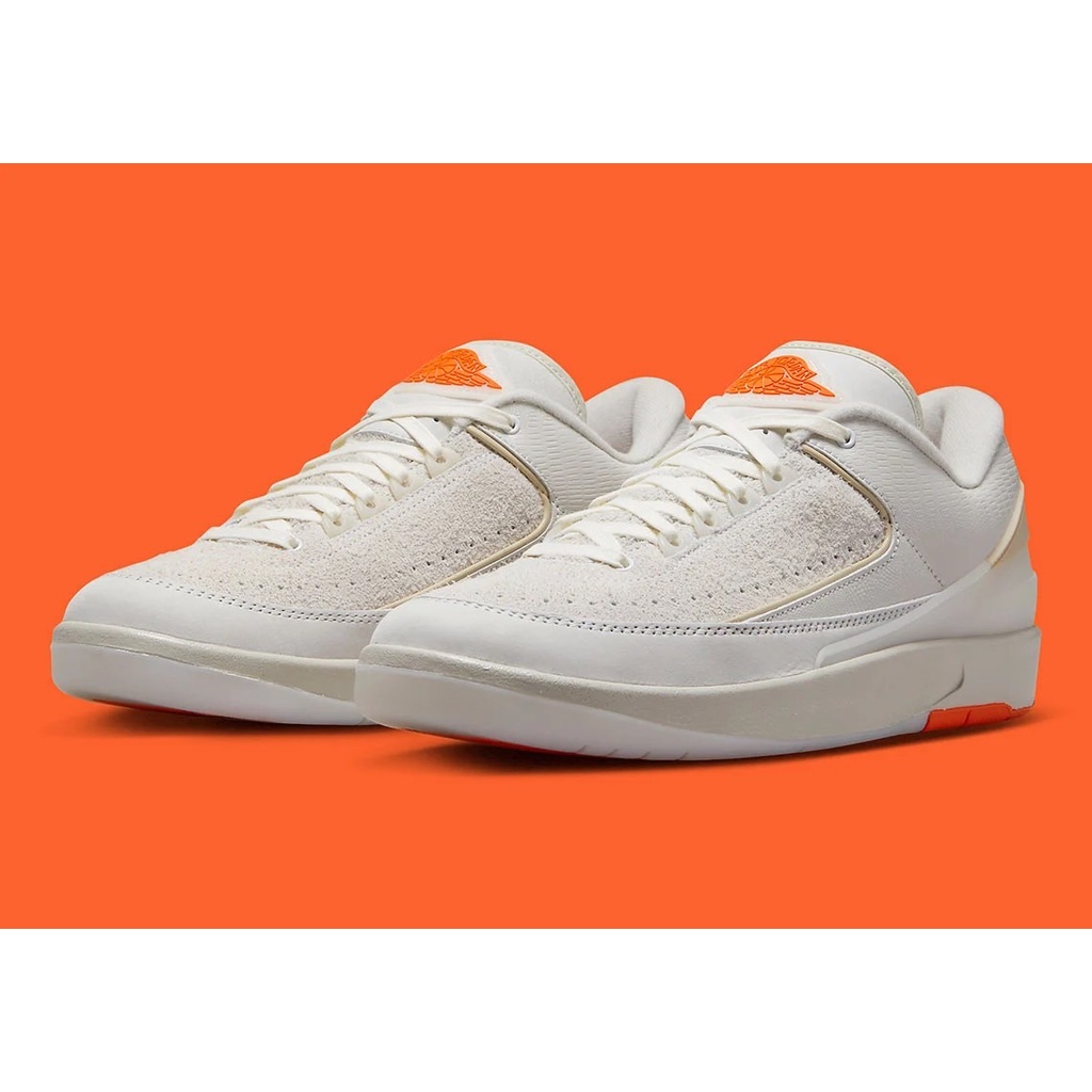 【EAT-SHOE】Shelfife x Air Jordan 2 Low 米白橘 鹿皮 DV7128-110 男鞋