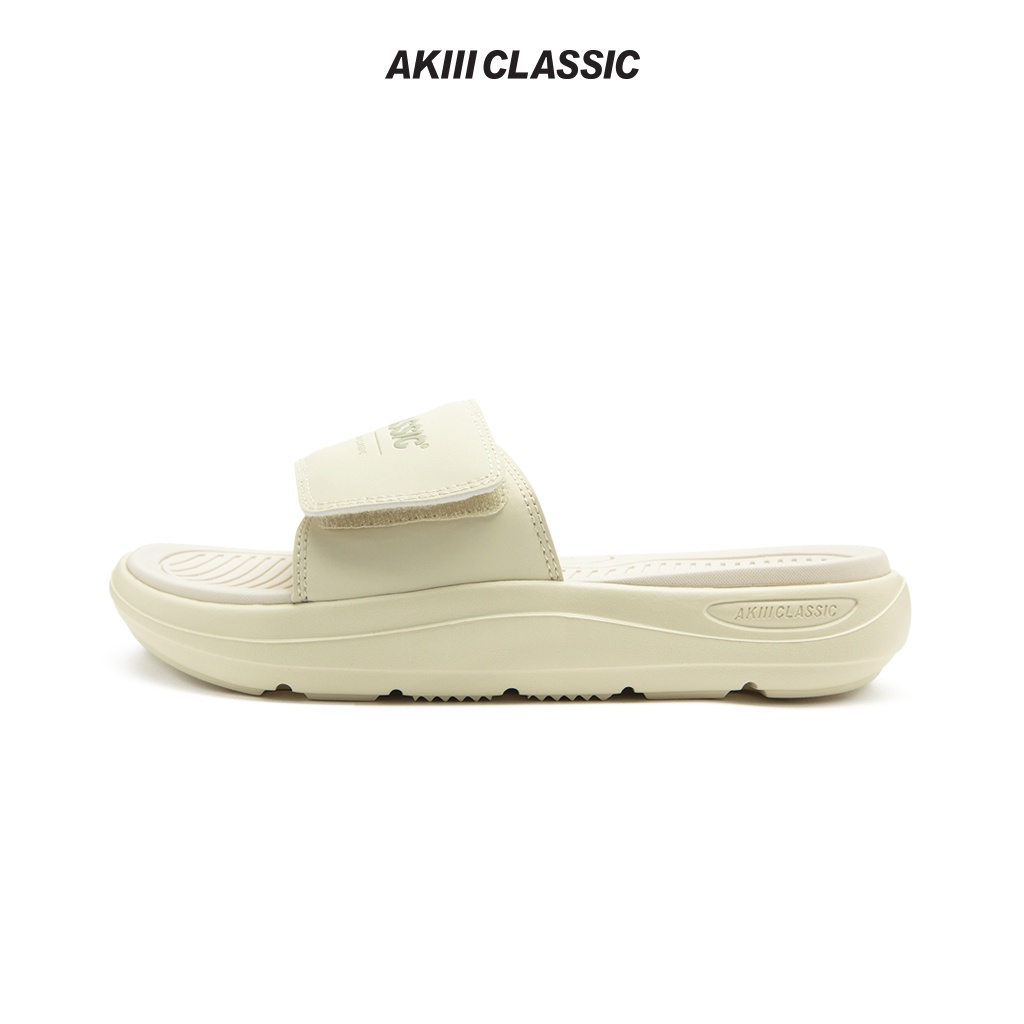 【AKIII CLASSIC】品牌經典雙氣墊拖鞋 Dual cushioning slide_Cream | 男女 韓國