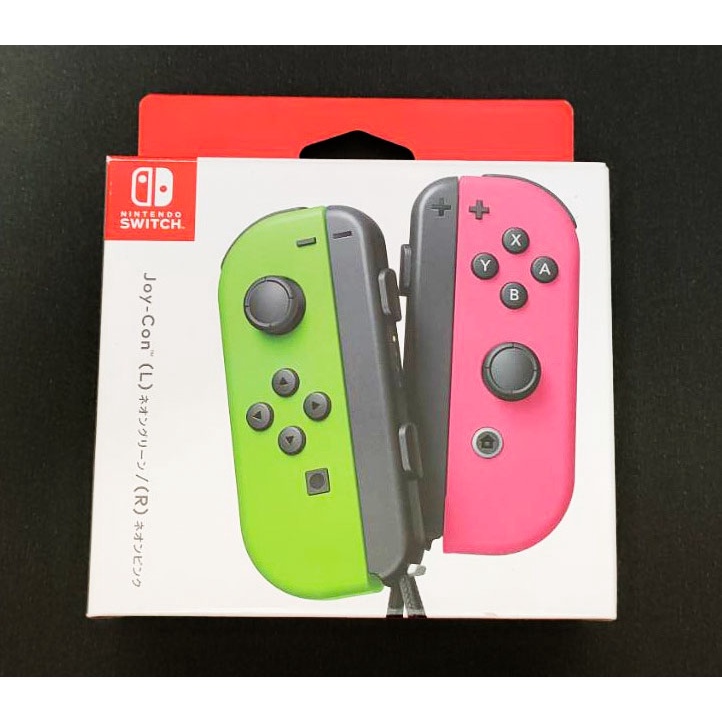 【NS】Switch 原廠Joy con 限量版漆彈螢光粉綠配色 控制器 手把 二手 任天堂 Nintendo