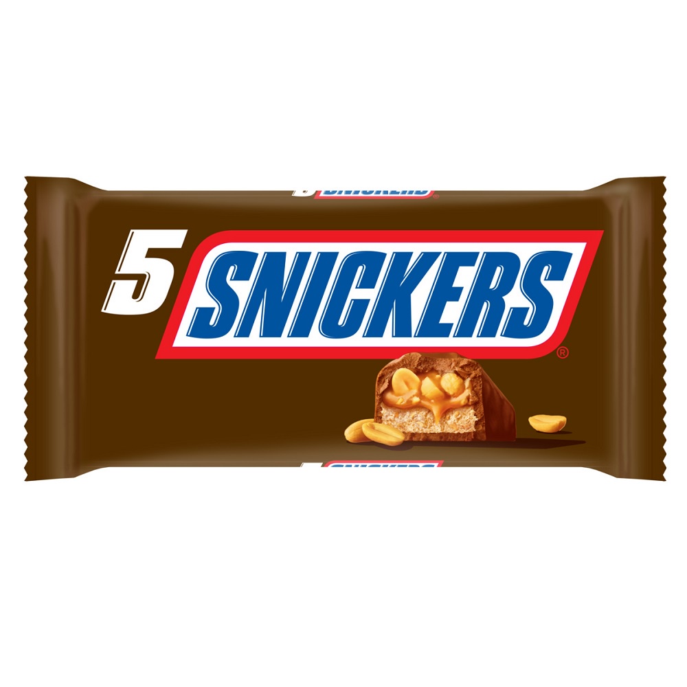 SNICKERS 士力架花生巧克力五入裝 250g【家樂福】