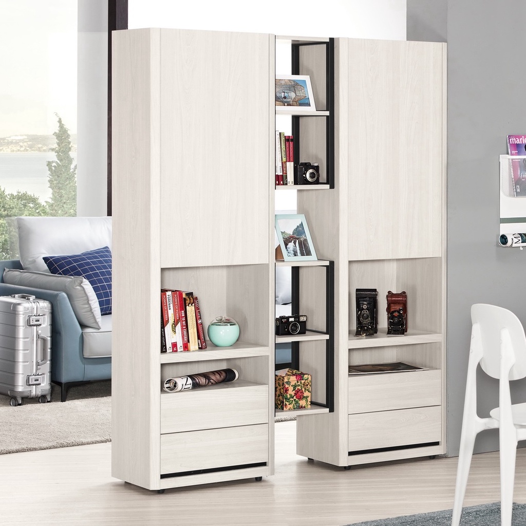 【設計私生活】艾德嘉4.6尺組合書櫃、置物櫃(免運費)200A高雄