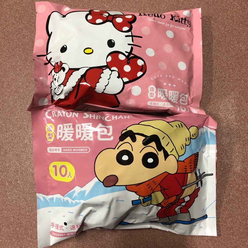 現貨暖暖包 蠟筆小新 Hello kitty 卡通造型暖暖包 寒流必備 暖暖包