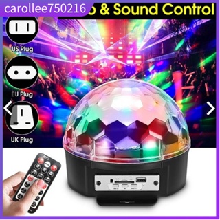 LED Light Crystal Magic Ball Light MP3 USB Bluetooth Speaker