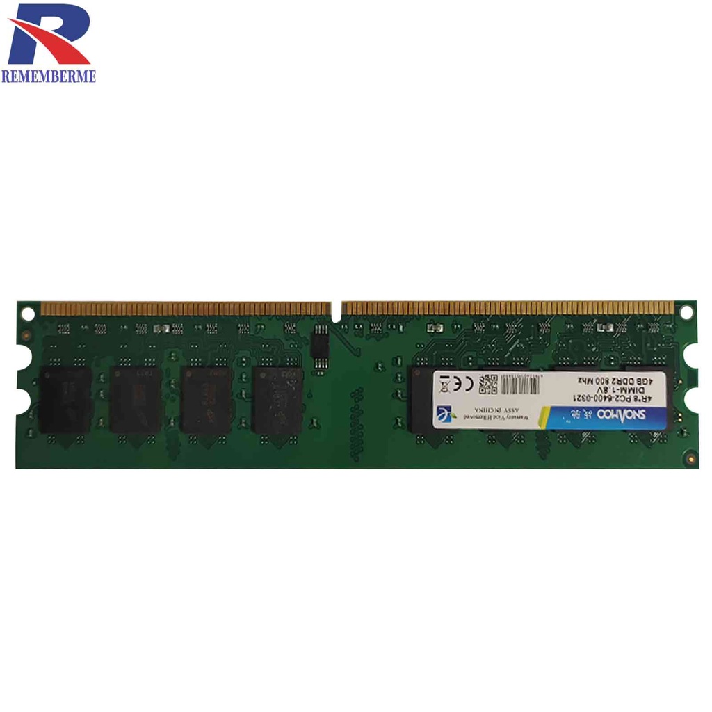 內存 RAM DDR2 4GB 24 Pin 800 MHz DDR2 台式機內存模塊(軍綠色)