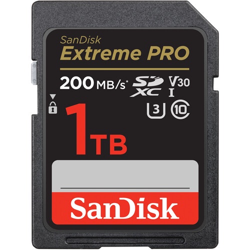 【SanDisk】Extreme PRO SDHC SD UHS-I V30 U3 1 TB (公司貨)