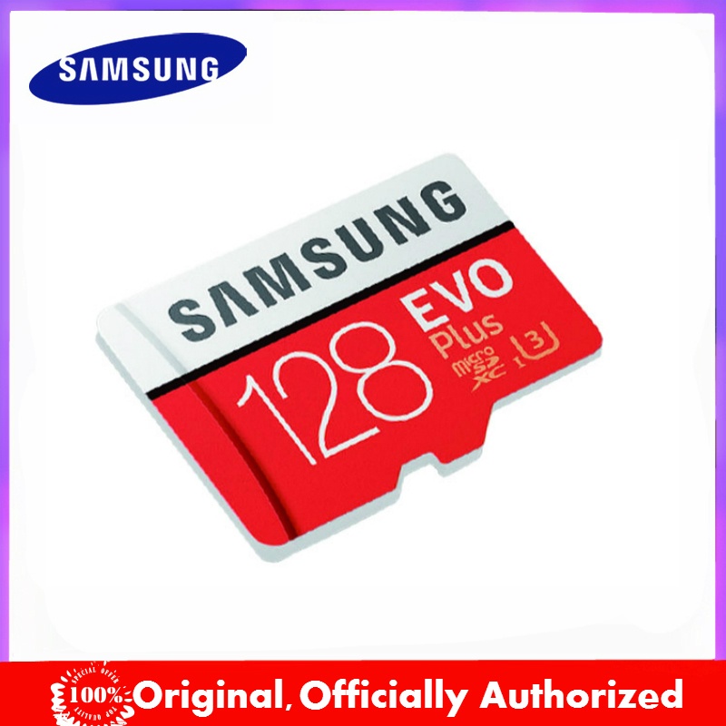 SAMSUNG 三星 Micro SD 卡 128GB 存儲卡 EVO Plus 128 GB Class10 TF 卡