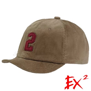 【EX2德國】復古風燈芯絨棒球帽『卡其』364045