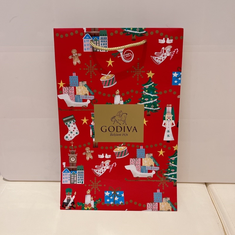 全新 Godiva 專櫃 2022 聖誕提袋 紙袋
