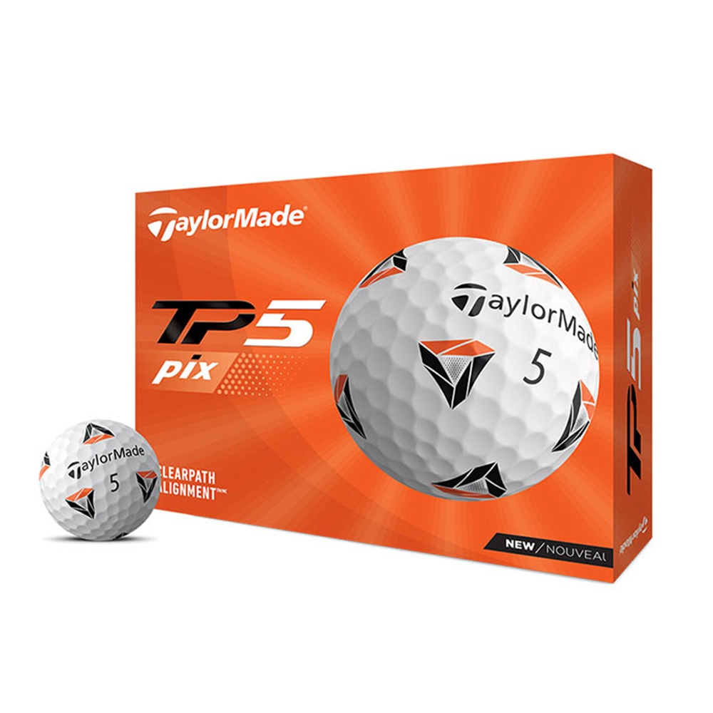 【TaylorMade】TP5 PIX Golf Ball 高爾夫球｜五層球｜改良風洞設計｜5-piece