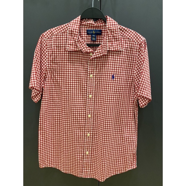 POLO RALPH LAUREN 紅白格紋襯衫